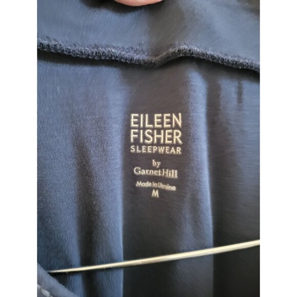 Eileen Fisher Sleepwear for Garnet Hill Blue NightGown size Medium Organic - Picture 3 of 10